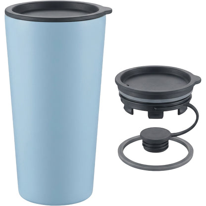 Xbvtl Ceramic-Lined Vacuum Tumbler with Quarter-Turn Lid 15 oz Cloud Blue - Product view